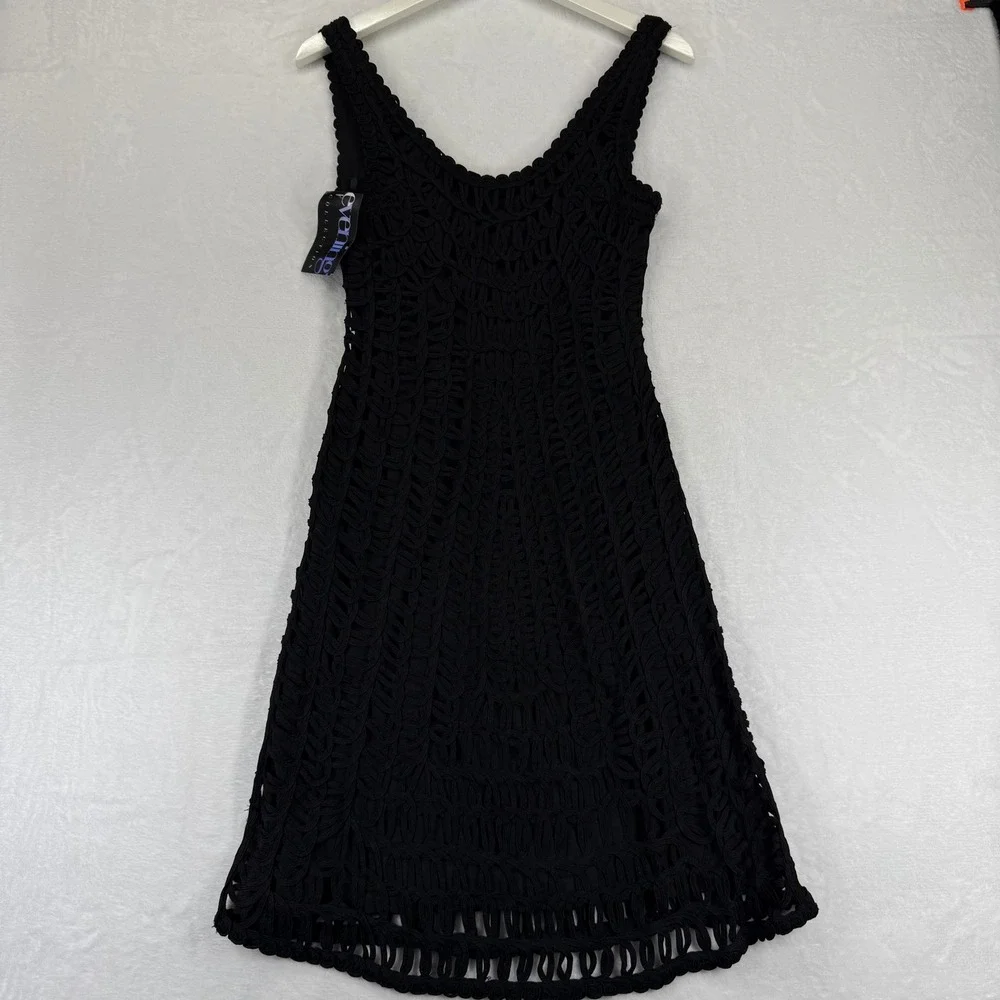 Isabel Marant Etoile‎ Black Soutache Ribbonwork Sleeveless Cocktail Dress M NWT